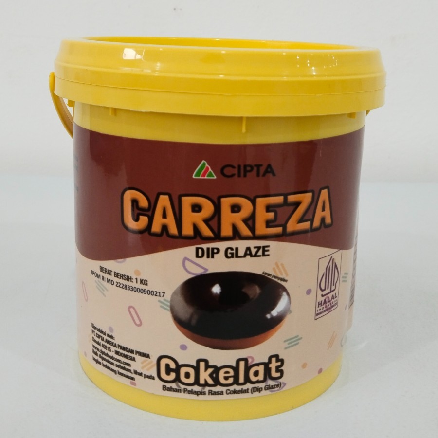 

Carreza Dip Glaze Varian Rasa Cokelat 1kg/Dip Glaze Topping Donat Coklat 1kg