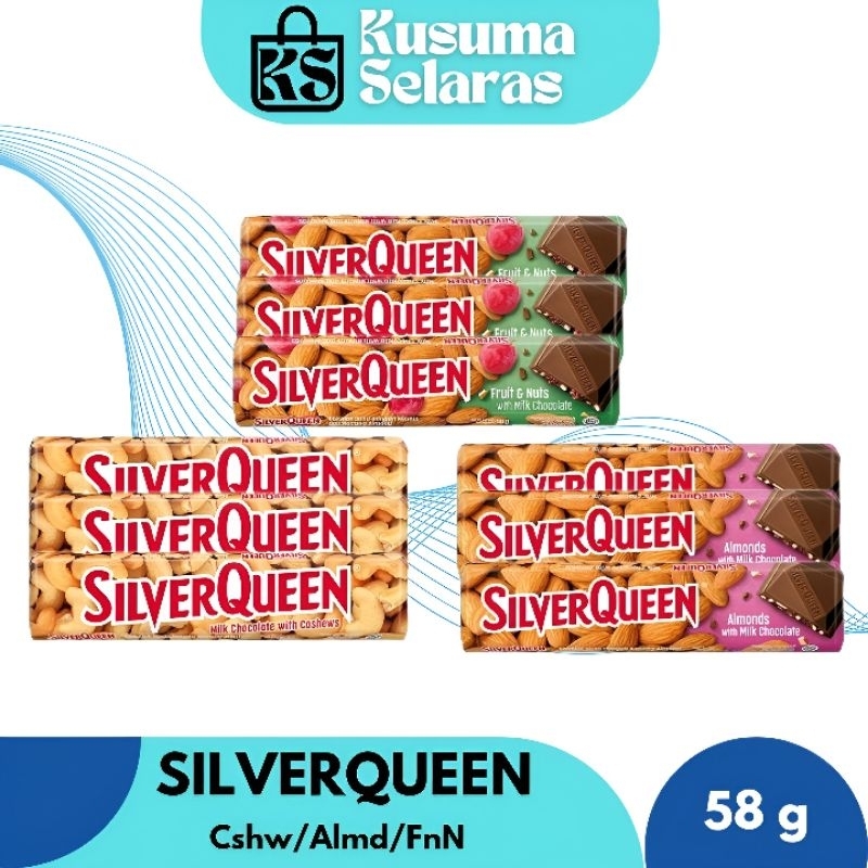 

Silverqueen Cokelat - Cashew/Almond/FruitnNuts 58 g