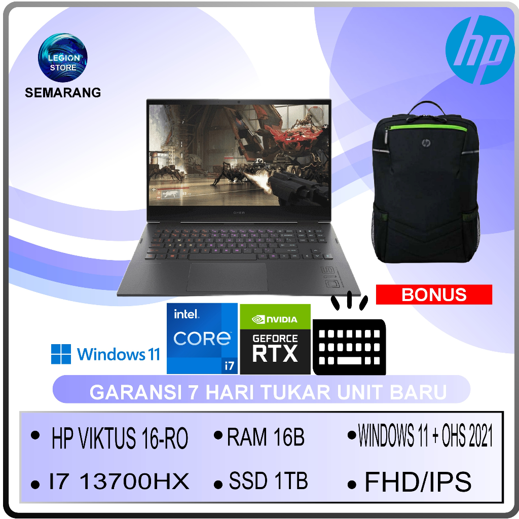 HP Victus Gaming 16-R0777TXI7 13700HX/16GB/SSD 1TB/RTX4060