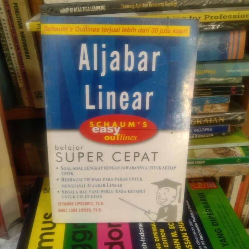 buku schaum's Aljabar Linear Easy Outline
