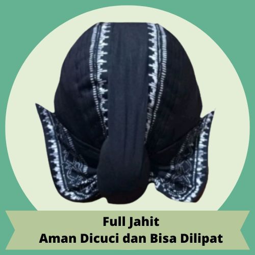 Blangkon Alusan Mataram Jogja Hitam Batik Wulung Topi Jawa Belangkon Jogjakarta