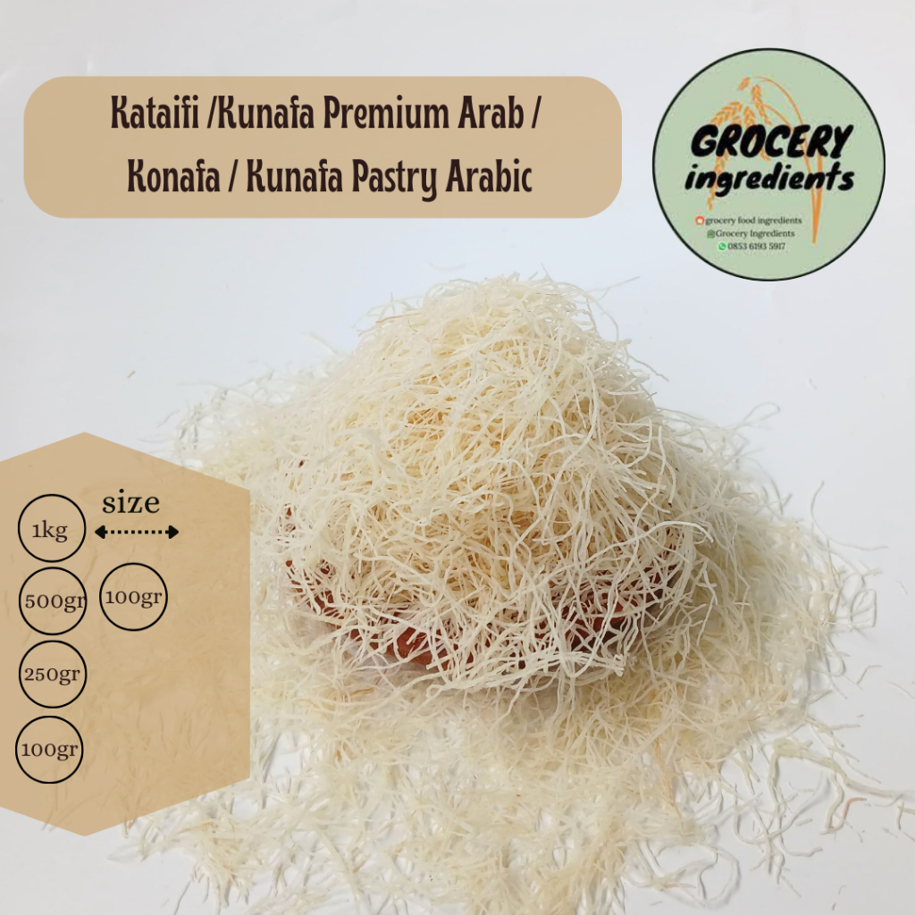 

Kataifi 250gram / Kunafa Premium Arab / Konafa / Kunafa Pastry Arabic
