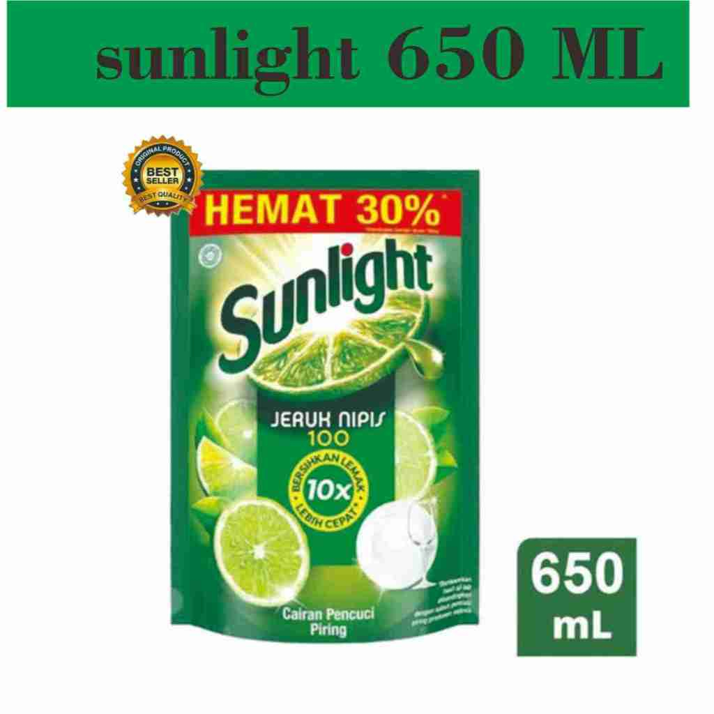 Sunlight Pencuci piring 650 ml / Sunlight Refill 650 ml / SUNLIGHT 650ML