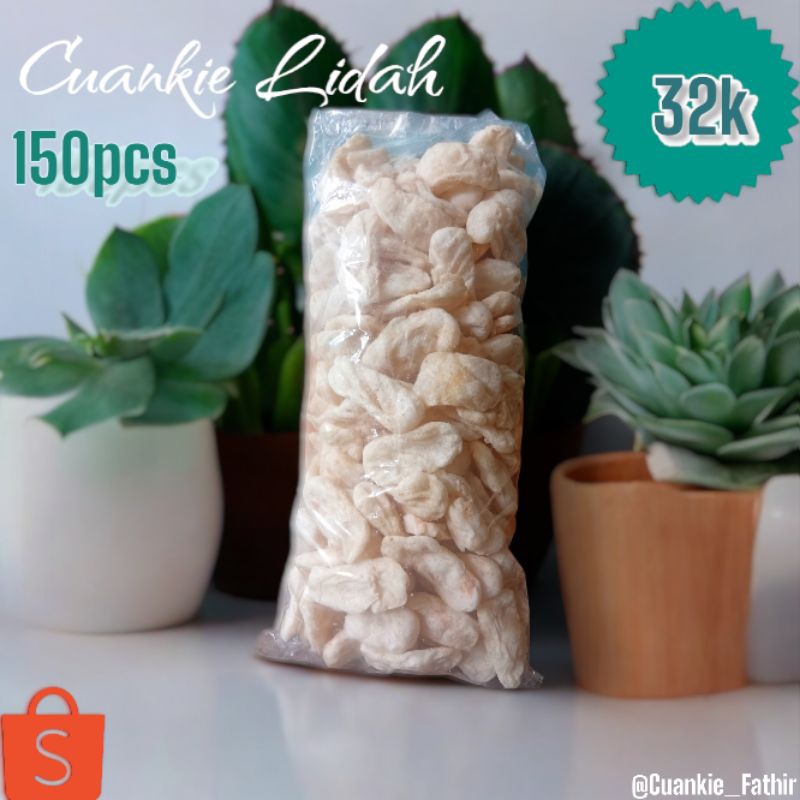 

Cuankie Lidah Kering 150pcs - Topping Bakso - Bakso Aci - Seblak - Mie Instan - Bisa COD