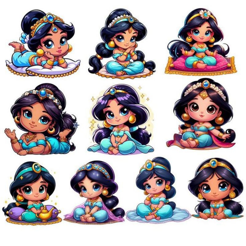 

stiker putri yasmin, stiker anime