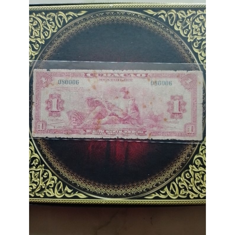 Uang Curacao 1 gulden 1942 fine