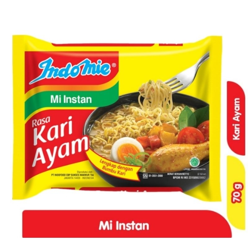 

Indomie Mi Instan Kari Ayam 70 g