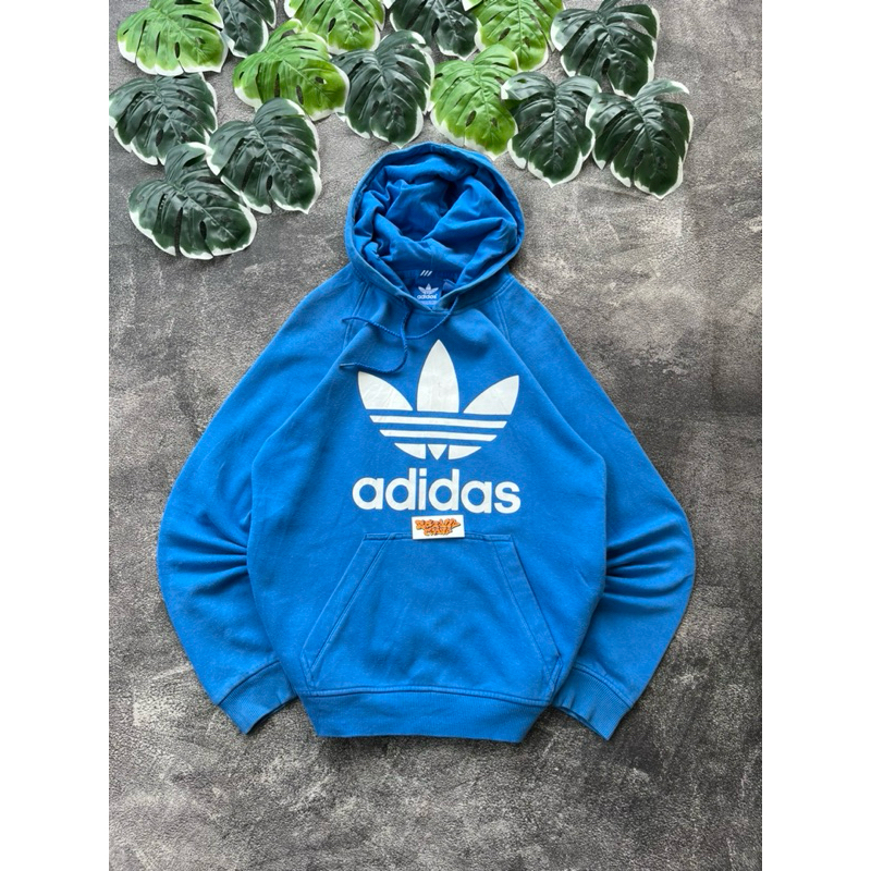 HOODIE ADIDAS TRIFOIL BIRU ORIGINAL