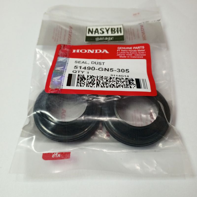 SEAL SIL ABU DEBU TUTUP SHOCK BOTTOM DEPAN SUPRA FIT X NEW SUPRA 100 X XX DOUBLE X ORI ORIGINAL AHM 