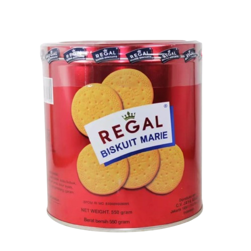 

REGAL Biscuits Marie Kemasan Tins 550 gr