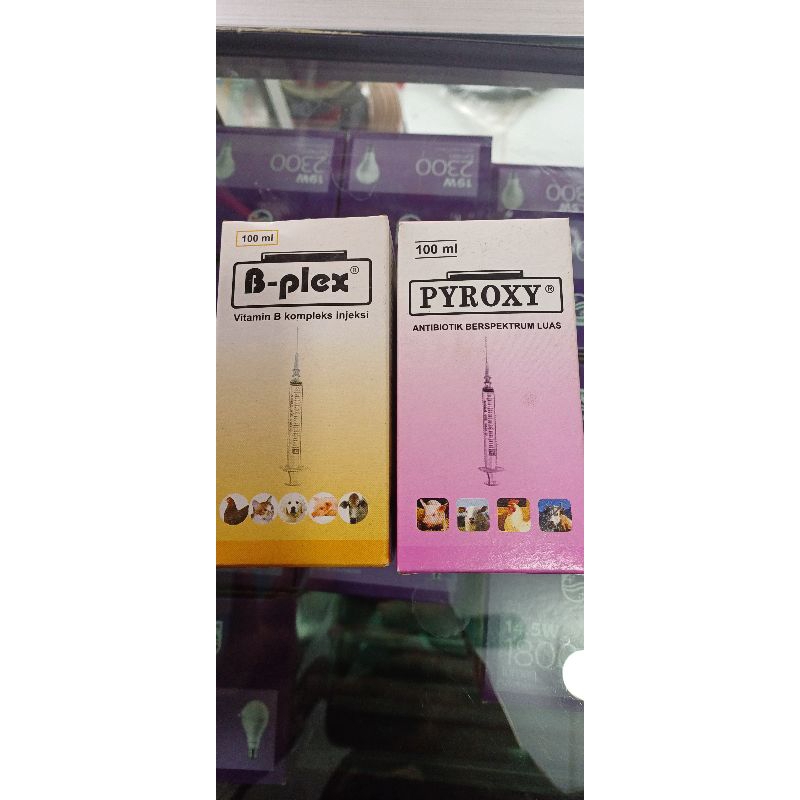 [ PYROXY ] Antibiotik Injeksi Gangguan Pernafasan & Pencernaan Pada Hewan Unggas, Ternak, & Kucing