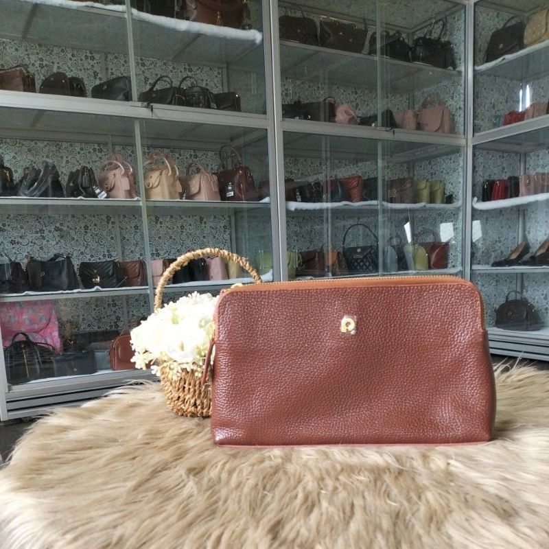 Dompet/clutch papillon D1053 warna asem, cokoren, maroon, hitam, kopi, cokoren