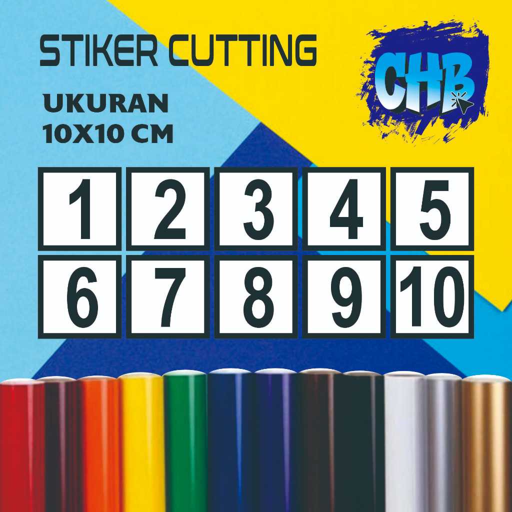 

stiker cutting/stiker nomor rumah/ stiker nomor kamar/ stiker cutting custom