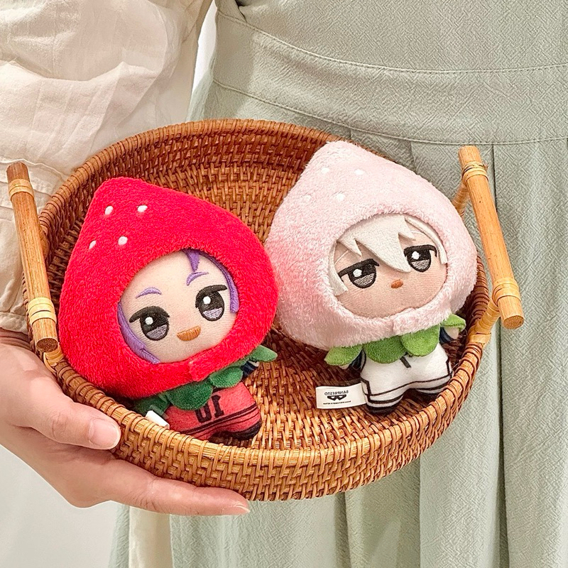 [READY] CAPE DOLL CHIBIGURUMI RUKAPPU STRAWBERRY RED PINK