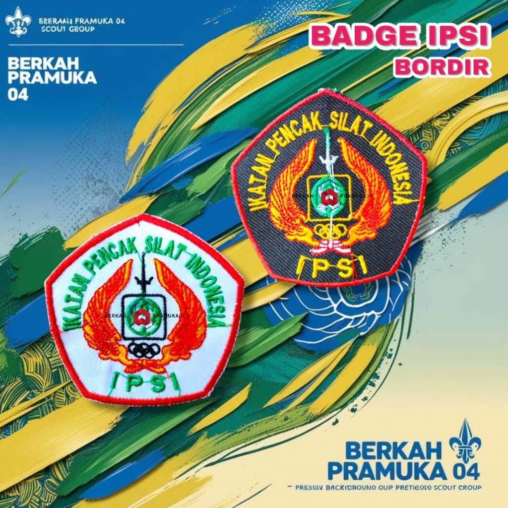 Pacth emblem badge bed bet logo bordir Bet pencak IPSI pagar nusa nu