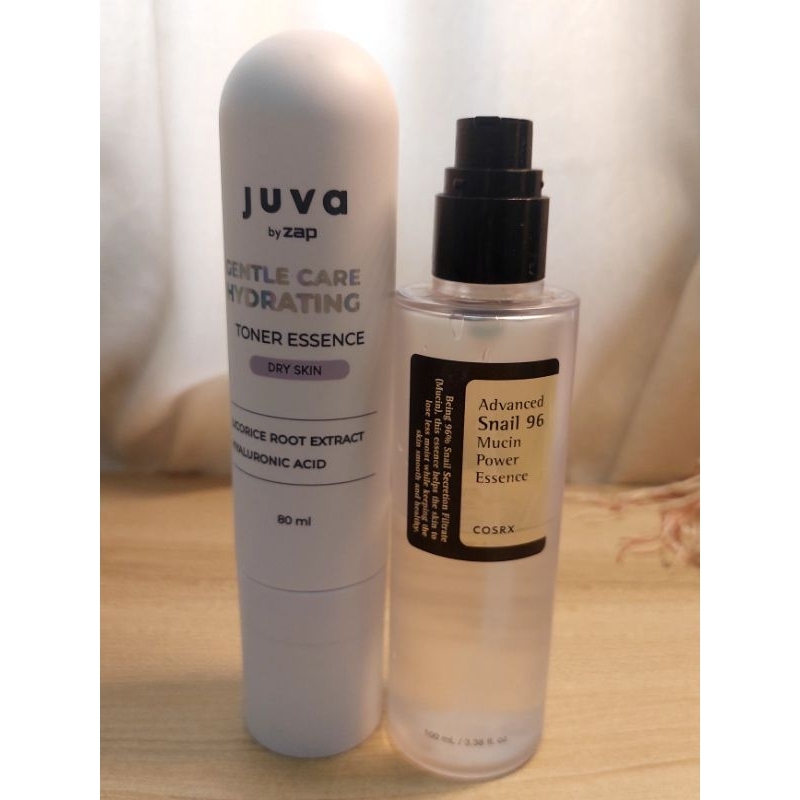 PRELOVED ORI✅️ (JUVA by ZAP essence toner, COSRX Snail Mucin Essence)