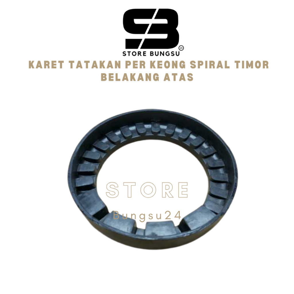 SPAREPART MOBIL karet tatakan per keong spiral TIMOR belakang atas - Aftermarket