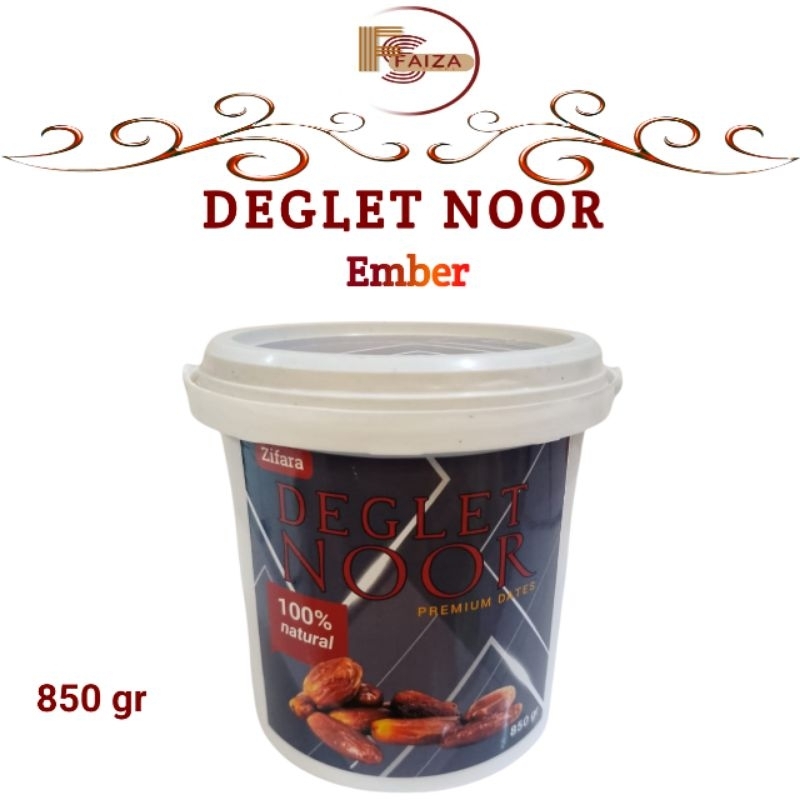 

Kurma Deglet Noor Ember 850 gr Kurma Tunisia Madu Non Tangkai Premium