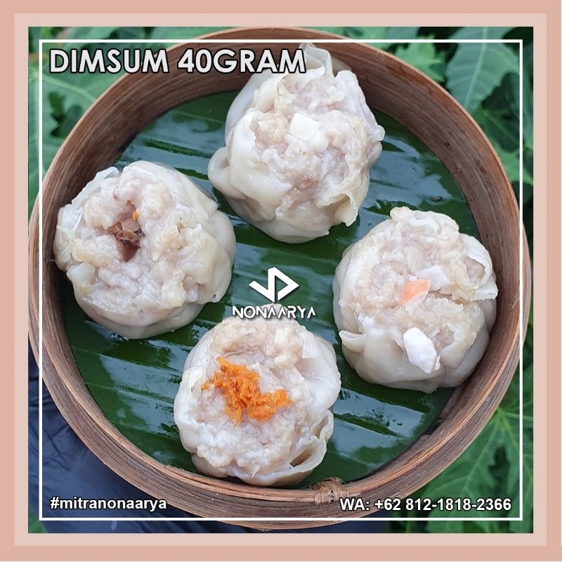 

Dimsum JUMBO full ayam berat 40gram isi 100pcs mix topping free saus