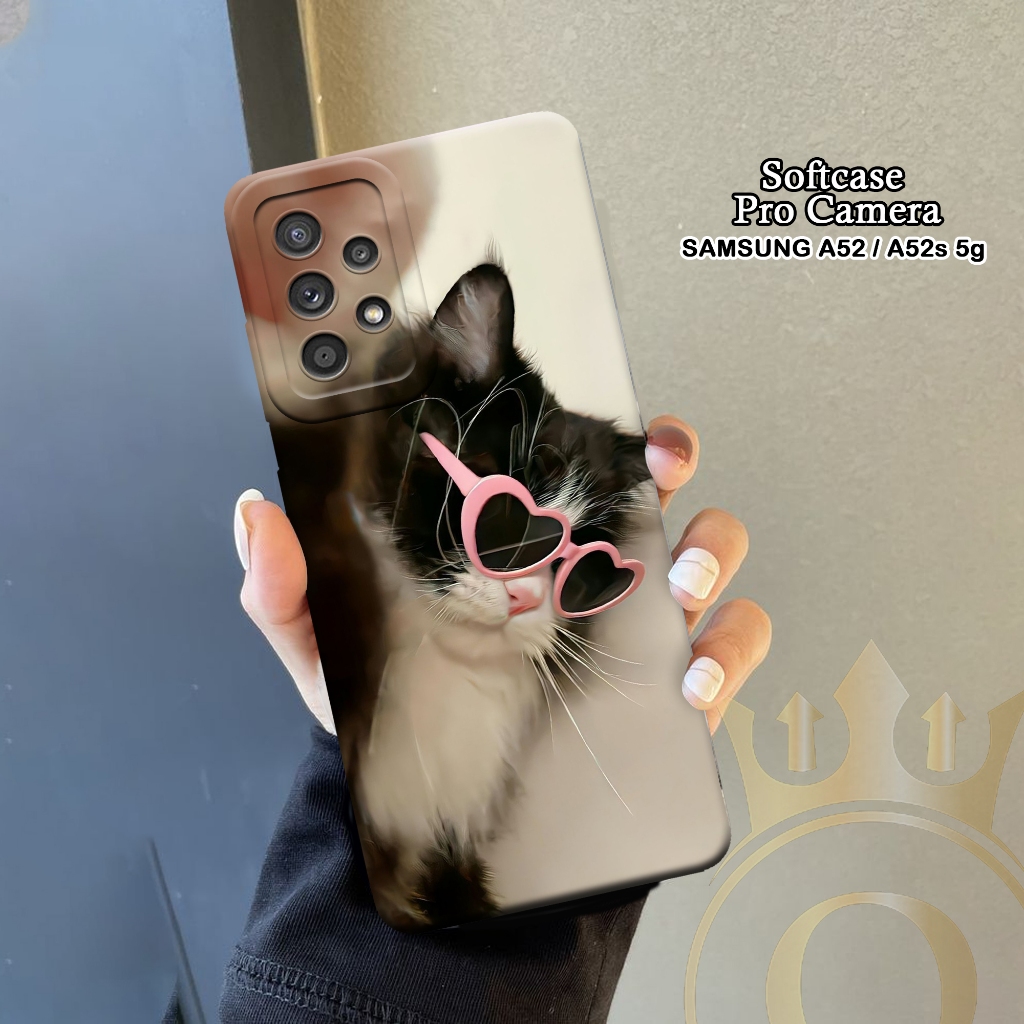 Softcase Samsung Galaxy A52 5G / A52s 5G - ORORA - Case Samsung A52 5G - Motif Case Cats - Case Sams