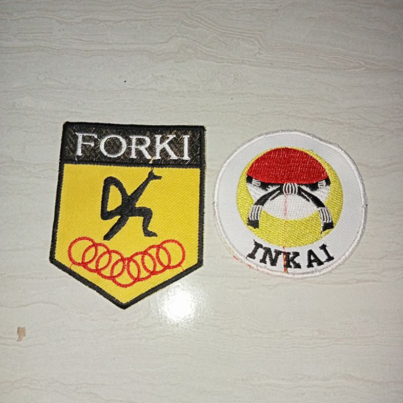 Bet karate forki inkai 100pcs logo forki inkai badge karate