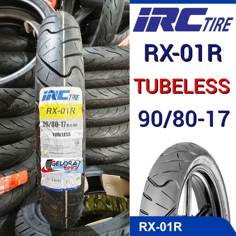 Ban Irc Rx-01R 90/80-17 Tubeles Ban Donat ban irc 90/80-17 ban montor satria Jupiter MX Vixion Supra
