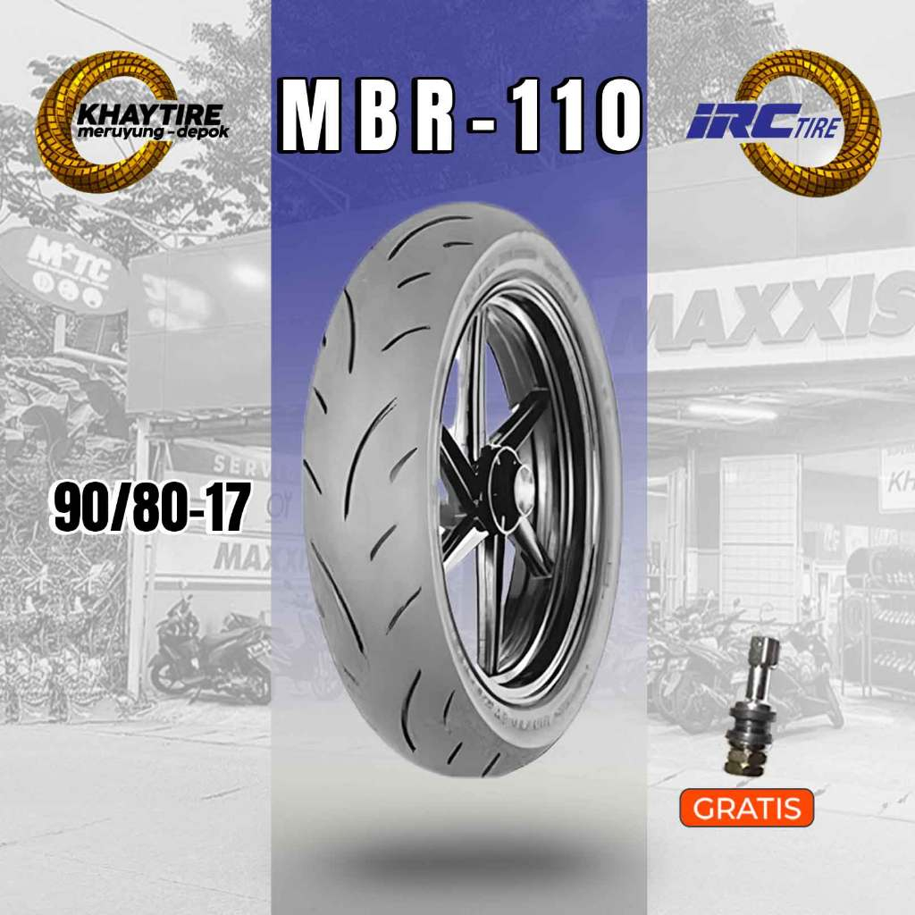 Ban Motor Soft Compound IRC MBR-110 90/80 Ring 17 Tubeless