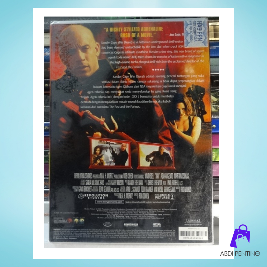 VCD FILM XXX - KOLEKSI LANGKA - SEGEL