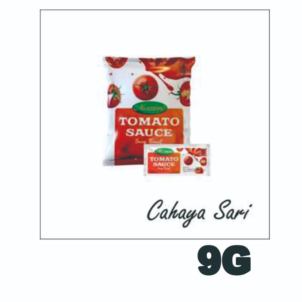 

MAZZONI TOMATO SAUCE SACHET 9 GRAM ISI 24 PCS