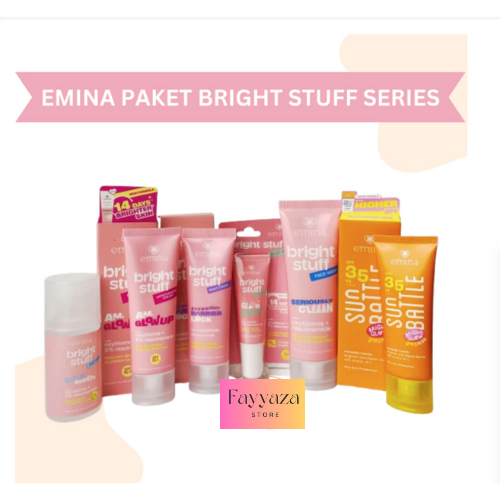 EMINA SATU PAKET 6 PRODUK (TONER + FACE WASH+ MOISTURIZER CREAM+NIGHT CREAM+ SERUM+ SUNBATTLE)