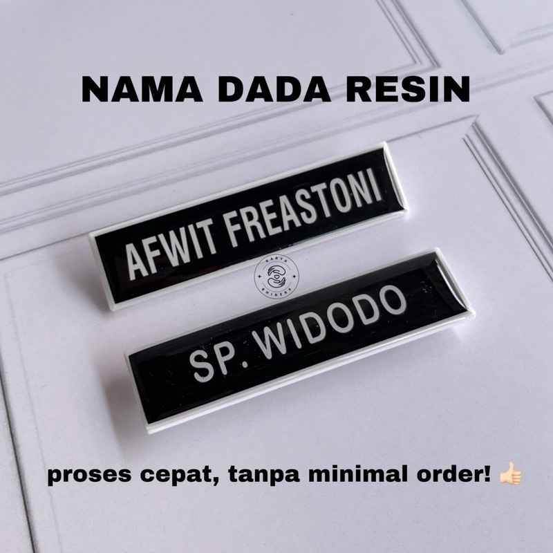 

NAMETAG AKRILIK/NAMA DADA AKRILIK PAKAI LAPISAN RESIN