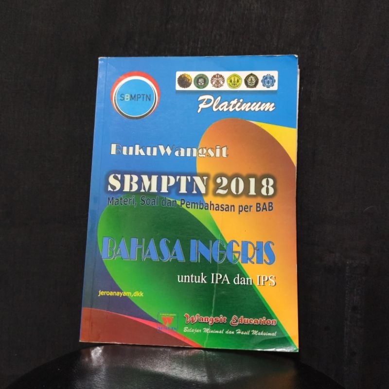 Buku Wangsit SBMPTN Bahasa Inggris & Buku Berhitung Matematika
