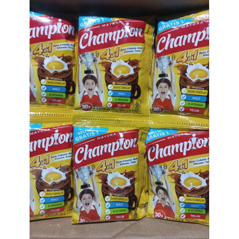 

CHAMPION MINUMAN SUSU COKLAT 10+1