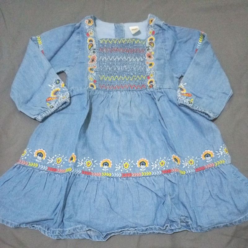 preloved tunik smocked anak