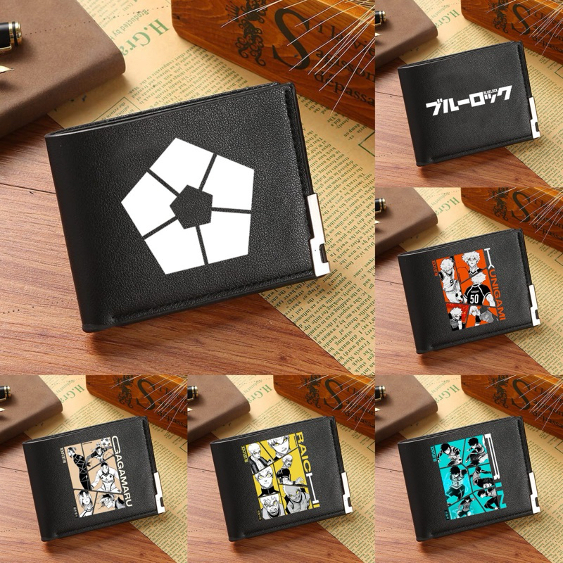 Dompet anime blue lock /dompet anime uniseks/ dompet kulit sintesis anime blue lock