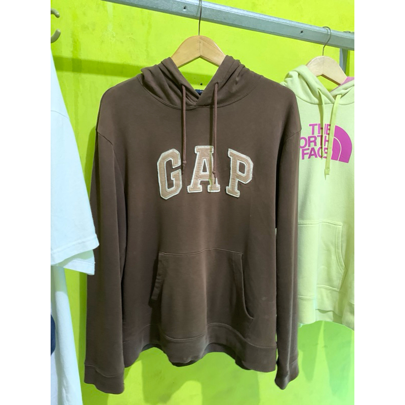 hoodie gap coklat