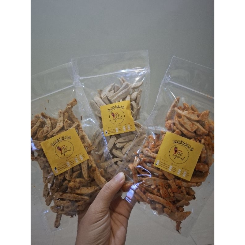 

Basreng kriuk balado original pedas daun jeruk