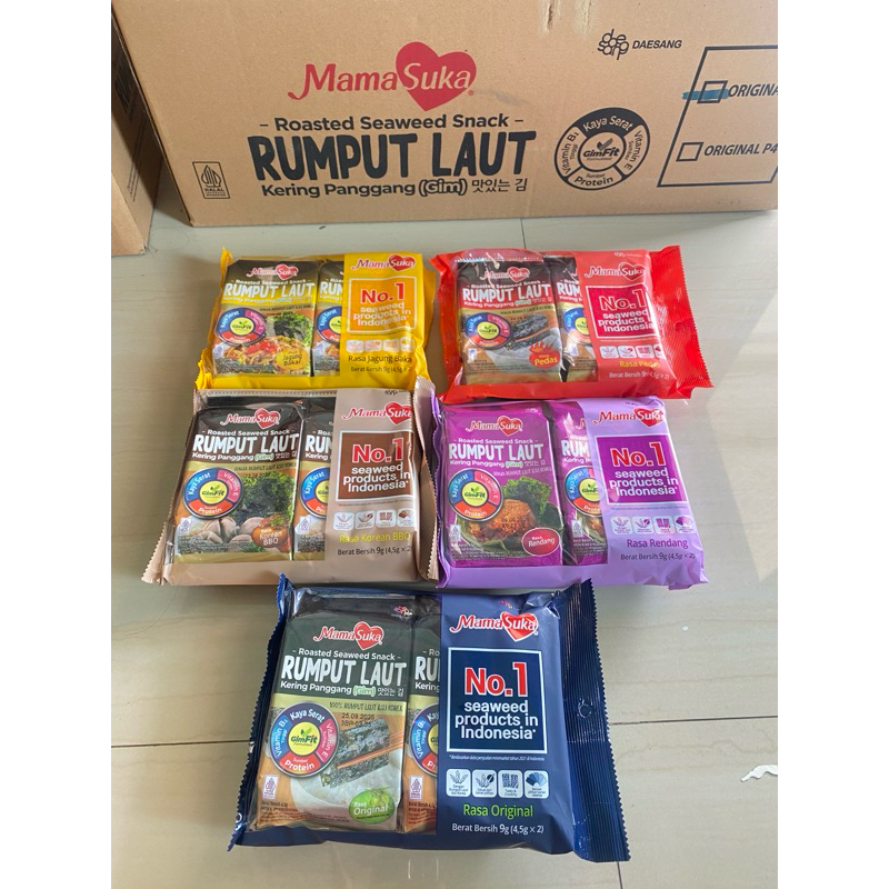 

Mamasuka Rumput Laut Isi 2 Pack x 4,5gr All Varian (EXP April 2026)