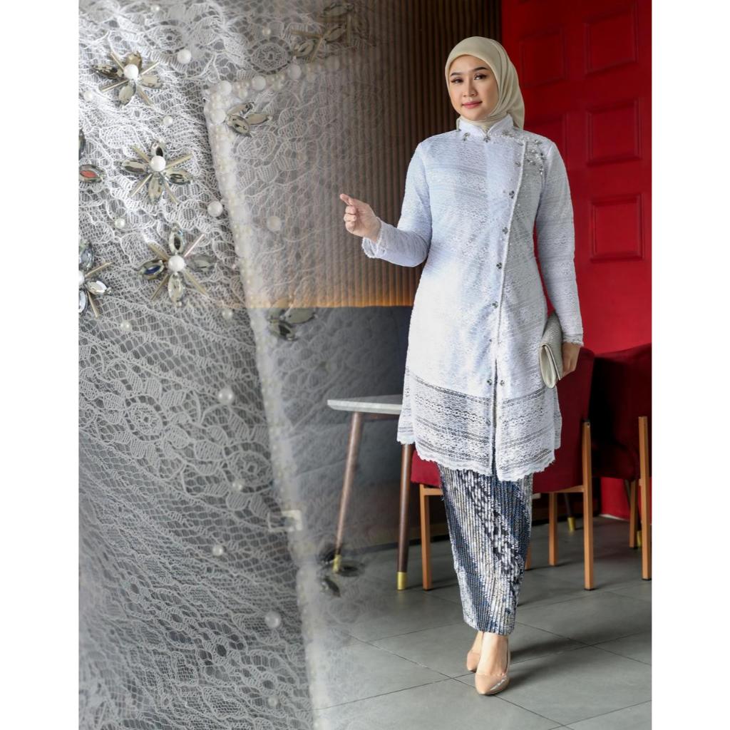 Stelan Tunik Janggan Malaysia Payet Dan Rok Prisket Batik Kebaya JumboTunik Malaysia LD130 Kebaya Br