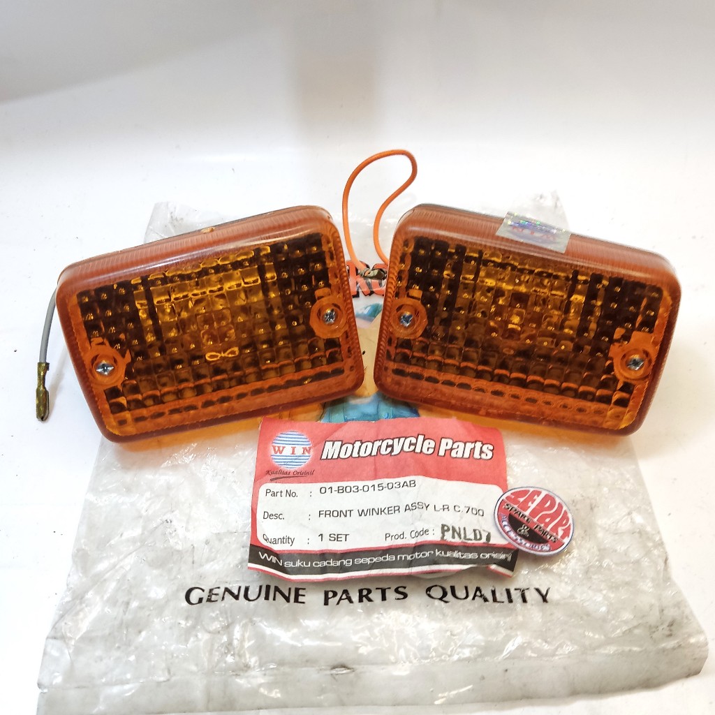 Lampu sen depan SET C700 C800 Supercup