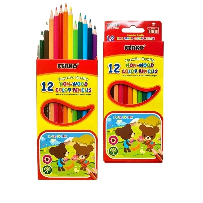 

PENSIL 12 WARNA KENKO 12FNW/NON WOOD