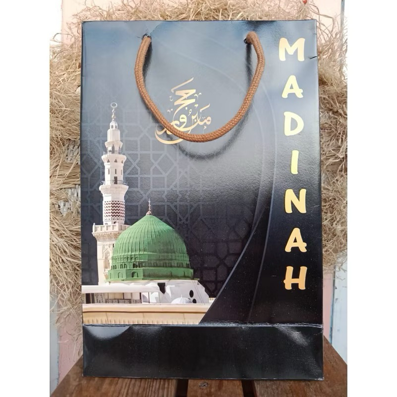

Tas goodie bag dus jinjing tali paperbag oleh oleh haji umroh