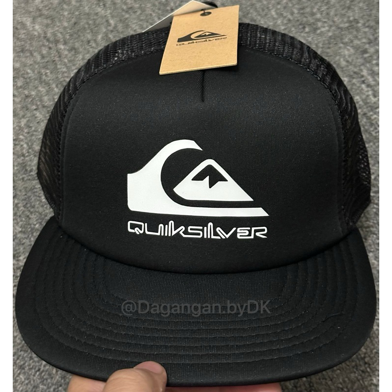 Topi Snapback Quiksilver Original 100% Hitam