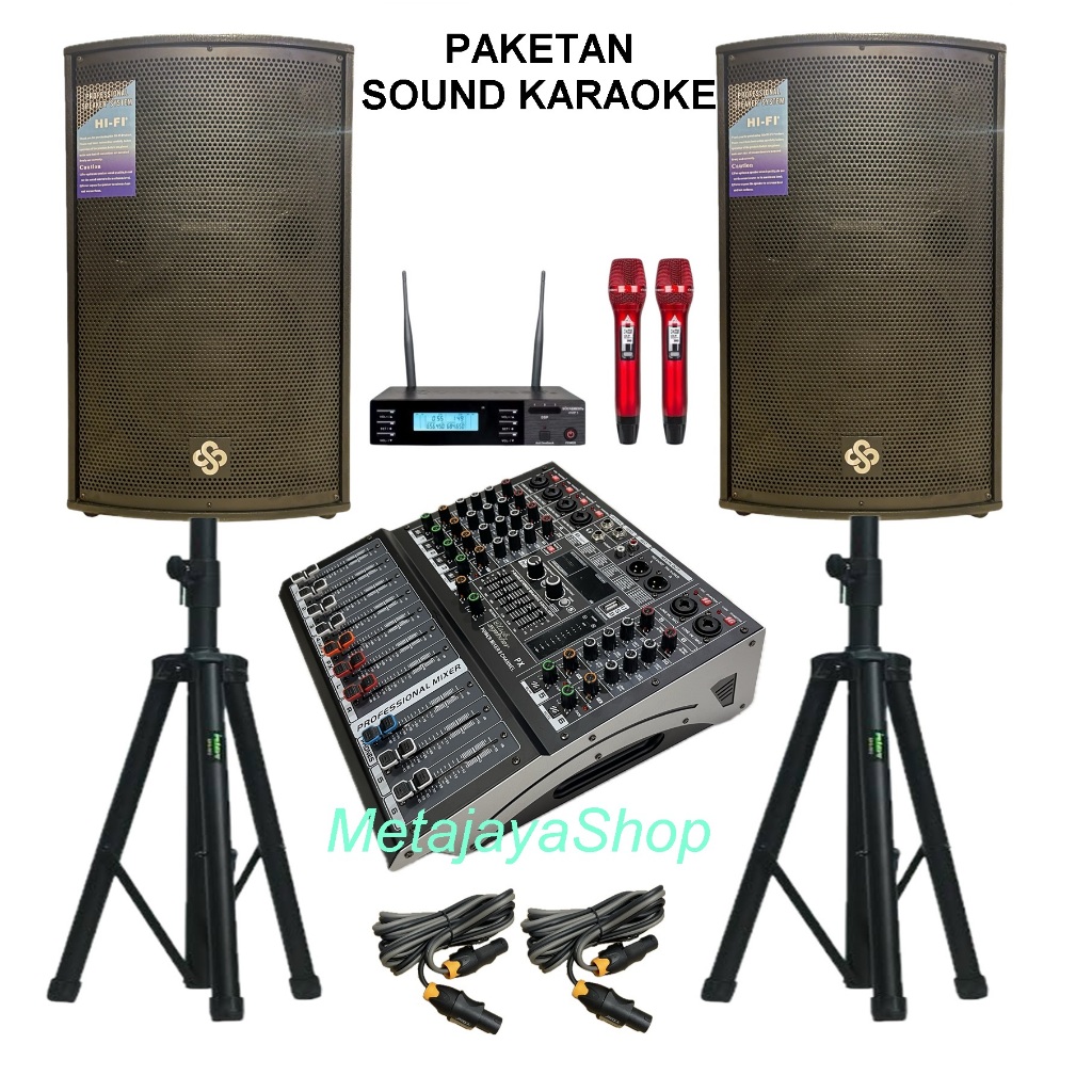 Paketan SoundSystem Karaoke Indoor / Outdoor 1000 Watt