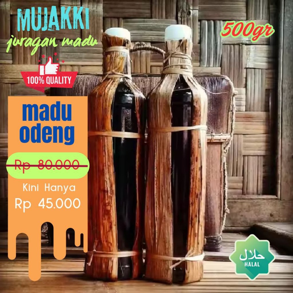 

[PROMO] Madu asli murni madu odeng super hutan liar bukan ternak (berat 500gr)