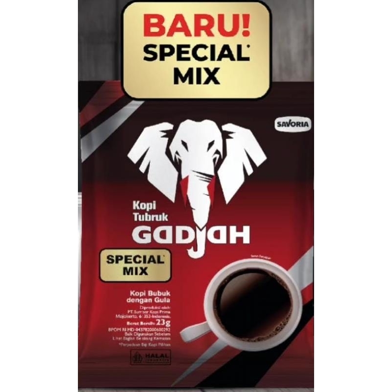 

Kopi Tubruk Gadjah Spesial Mix Sachet Kemasan Renteng