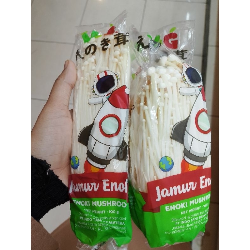 

Jamur Enoki 100 gram/pcs khusus pengiriman instan