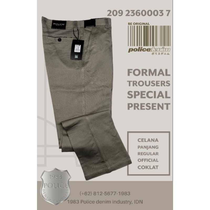 Celana Officer Pria Police Denim Industry Campur