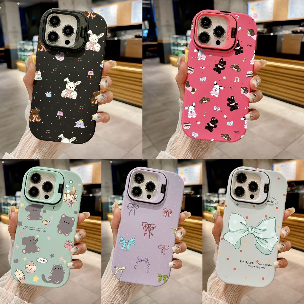 Case For ALL TYPE HP Macaron Stand Ribbon Doll Elephant Softcase Casing Hp