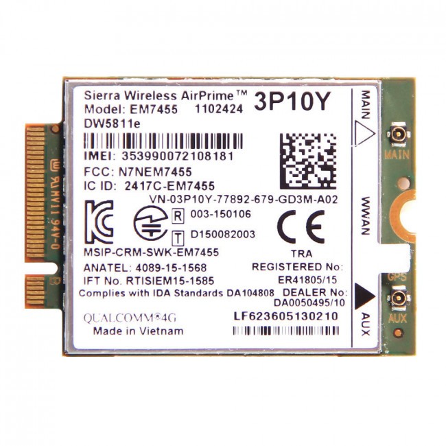 Modem Sierra EM7455 4G LTE CAT 6 OpenWrt ROOter Mikrotik Windows